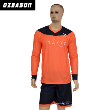 Chemise de football sublimée en gros faite sur commande de haute qualité / maillot de football / uniforme de gardien de but